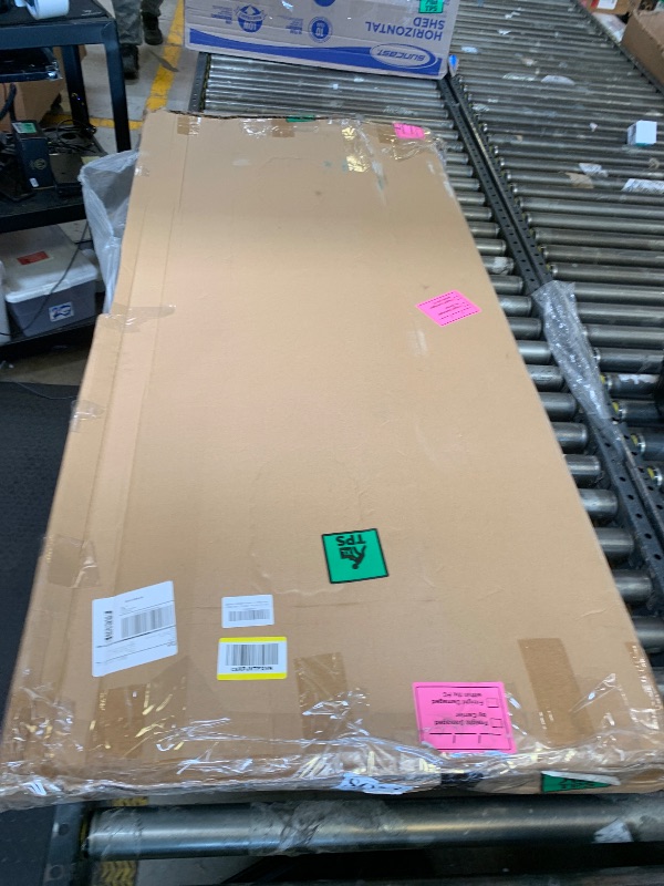 Photo 1 of Lumizone Extra Tall Cat Gate 61.02" High Pressure Mounted Extra Wide 55.12"-59.24" (17Sizes) 1.37" Gap No Drilling Auto-Close Tall Pet Gate for Dogs (Black, 55.12"-59.24"/140-150cm)