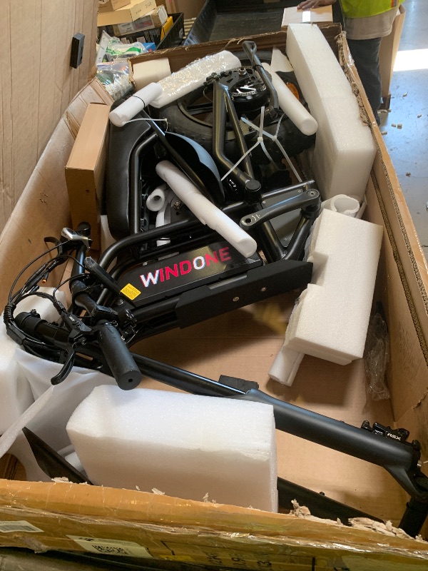 Photo 1 of Windone E2 Electric Bike for Adults, Full Suspension, 48V13Ah Removable Battery, Up to 28MPH & 46.6 Miles (PAS), 750W Ebike with All-Terrain 4.0" Fat Tires, Cruise Control, UL Certified, Moped E-Bike