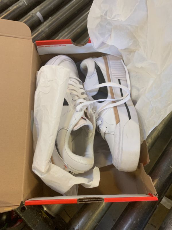 Photo 1 of Nike Women's Court Legacy Sneaker, White/Black/Hemp/Team Orange, 9