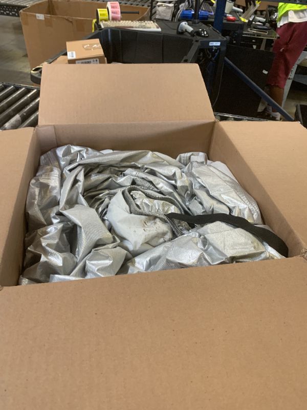 Photo 1 of Truck Cover Waterproof All Weather, 6 Layers Pickup Cover Fit for Ford F150, Chevrolet Silverado, Gmc Sierra, Ram 1500, Tundra (T3 Fit Truck Length Up to 240 inch), Silver