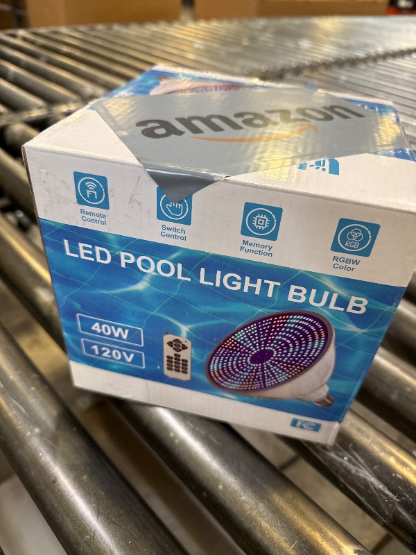 Photo 1 of CEDIO Pool Lights for Inground Pool, 120V 90W Led Pool Light Bulb for Inground Pool, Color Changing Underwater Pool Light with Remote Control, E26/E27 Replacement (Blue)
