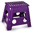 Photo 1 of Handy Laundry Folding Lightweight Step Stool - Sturdy Enough to Support Adults and Safe Enough for Kids - Opens Easy with One Flip - Great for Kitchen, Bathroom or Bedroom 