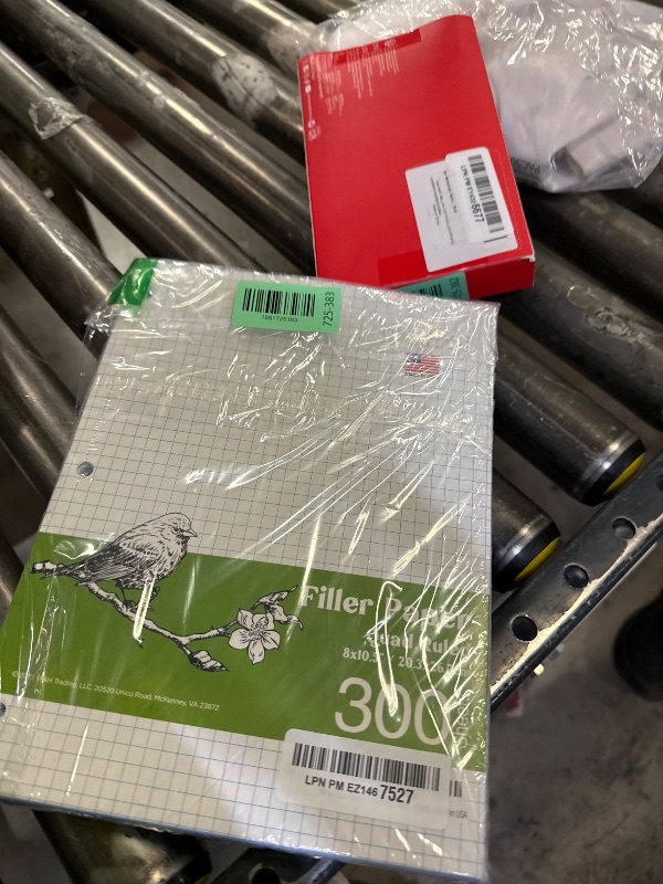 Photo 1 of WritePads Graph Paper Loose Leaf Paper, Standard 8"x10-1/2" 4x4 Quad Ruled Notebook Paper,3 Hole Punched Filler Paper, 3 Ring Binder Paper, 300 Sheets Grid Paper, Made In USA