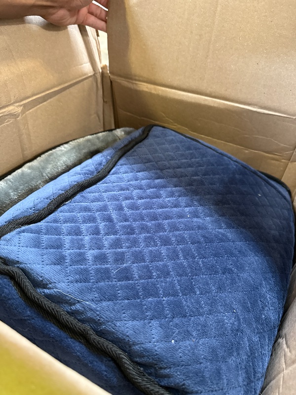 Photo 1 of INFANZIA Dog Booster Car Seat for Small Medium Large Dogs, Elevated Pet Car Seats with Safety Leash for Pets Under (Royal Blue, Large)