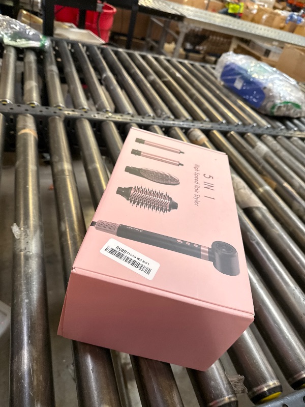 Photo 1 of Annlary 5 in 1 Ionic Hot Air Styler, 1400W Powerful Hair Dryer Brush, Auto-Wrap Curlers, Paddle Brush for Fast Drying, Curling, Straightening, Volumizing with Travel & Storage Bag