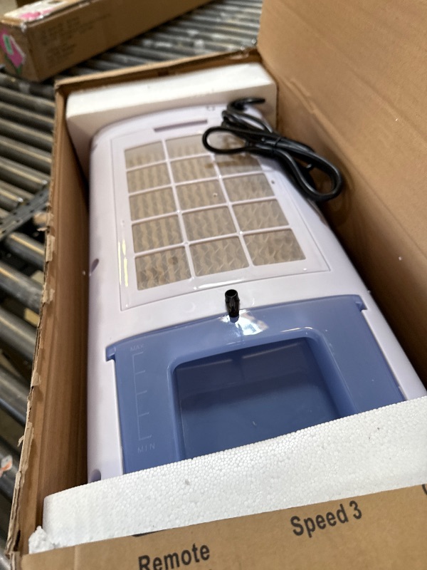 Photo 1 of Portable Air Conditioner for Indoor, Electric Air Cooler for Home, Coolrt Fan for Bedroom Living Room Office Desk with Humidifier 3 Wind Speeds 12H Timer
