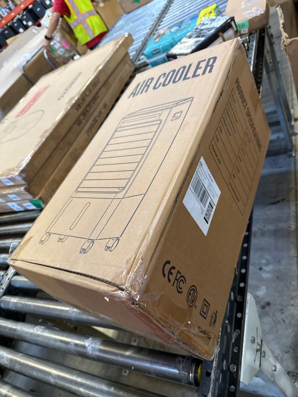 Photo 1 of Swamp Cooler Air Conditioner, 4-in-1 Evaporative Air Cooler with 5L Water Tank No Window, Portable Swamp Cooler 3 Speeds, 120°Oscillation, Remote Control, Evaporative Cooler Cooling Fan