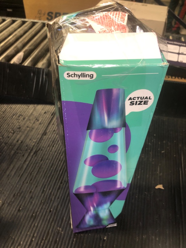 Photo 1 of The Original Lava® Lamp - 14.5" Aurora Borealis – Classic Liquid Motion Lamp - Purple Wax and Blue Liquid - Item #2047 (Amazon Exclusive)