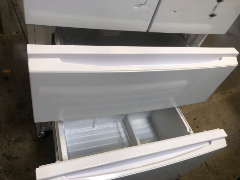 Photo 1 of Commercial Cool 18.9 Cu. Ft. French Door Refrigerator, 33 Inch Wide Refrigerator with 2 Bottom Mount Freezer Drawers, Frost Free, LED Lighting, Digital Temperature Control, CCRF1890KB, 
