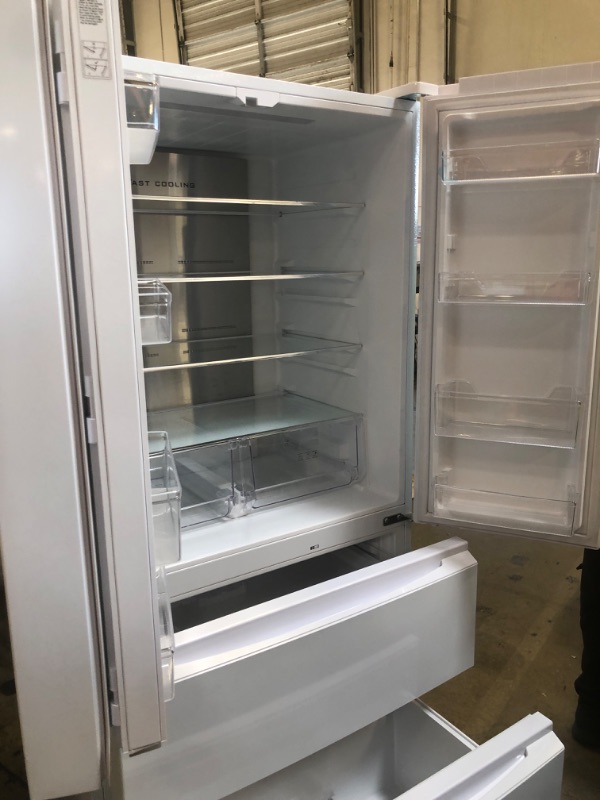 Photo 1 of Commercial Cool 18.9 Cu. Ft. French Door Refrigerator, 33 Inch Wide Refrigerator with 2 Bottom Mount Freezer Drawers, Frost Free, LED Lighting, Digital Temperature Control, CCRF1890KB, 
