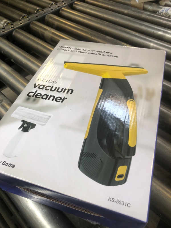 Photo 1 of Cordless Window Vacuum Squeegee, Window Vac with Detachable Water Tank and Strong Suction, Electric Window Cleaning Tool for Shower Wall, Mirror, Glass, Car Windshield, Countertop, Tile