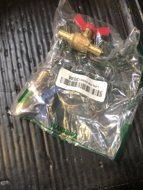 Photo 1 of 1/2" PEX Brass Ball Valve, LF Brass PEX Shut off Ball Valve with Red & Blue T Handle , Pex Barb Water Valve with cUPC Certified for Cold and Hot water -LD Brand(2-Pack)
