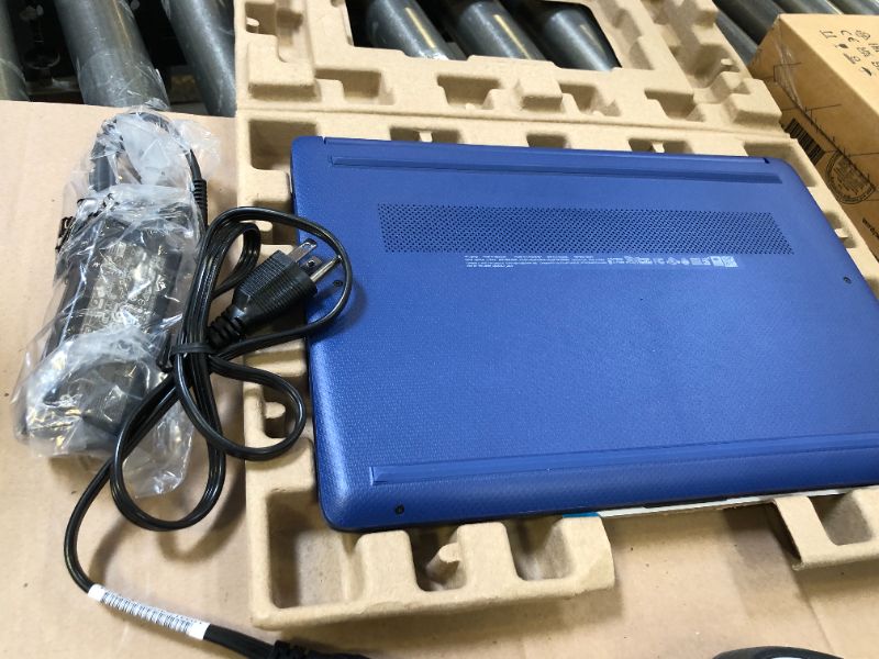 Photo 1 of HP Portable Laptop, Student and Business, 14" HD Display, Intel Quad-Core N4120, 16GB DDR4 RAM, 64GB eMMC, 1 Year Office 365, Webcam, SD Card Reader, HDMI, Wi-Fi, Windows 11 Home, Blue, KKE Mousepad