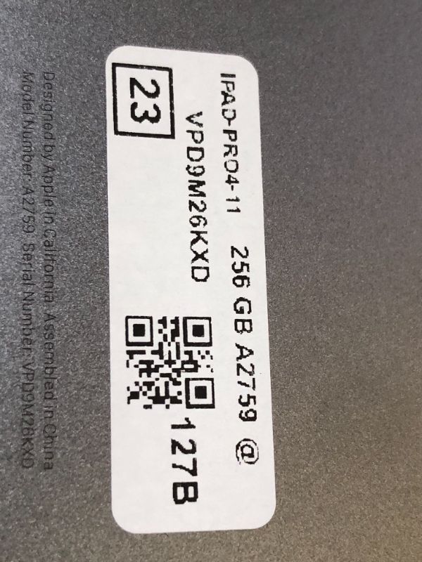 Photo 1 of Apple 2022 iPad Pro, 11-inch, Wi-Fi, 256GB - Space Gray (Renewed Premium)