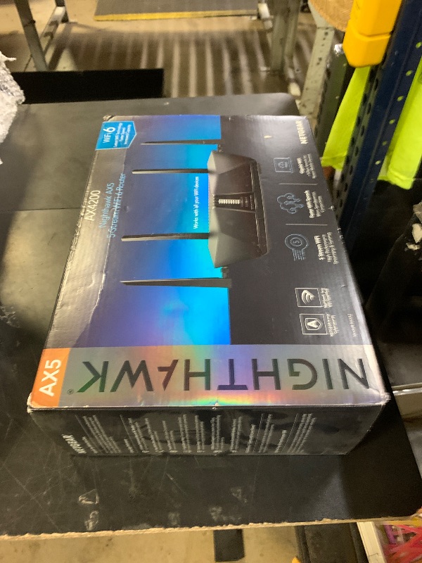 Photo 1 of NETGEAR Nighthawk WiFi 6 Router (RAX43) - Security Features, 5-Stream Dual-Band Gigabit Router, AX4200 Wireless Speed (Up to 4.2 Gbps), Covers up to 2,500 sq.ft. and 25 Devices