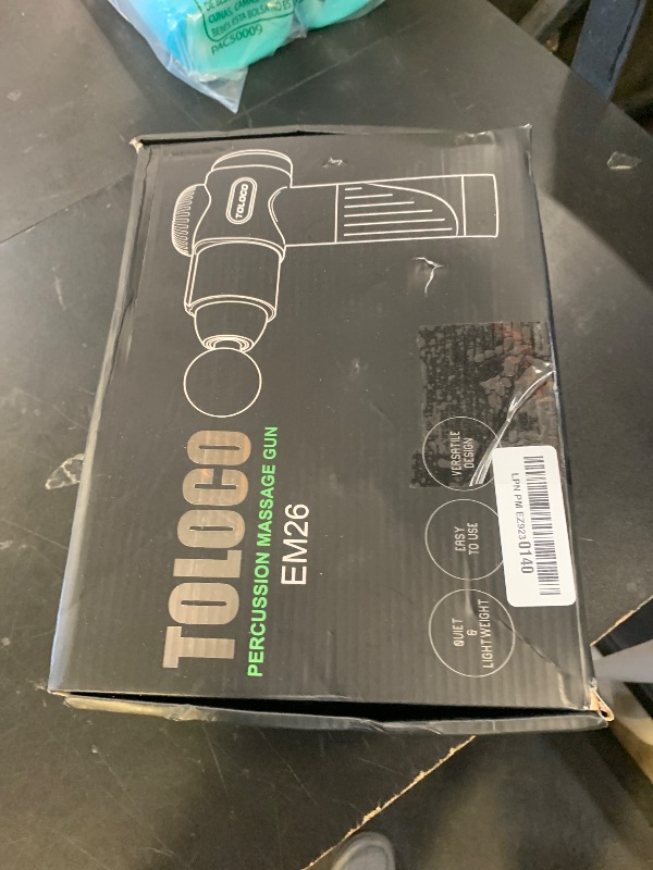 Photo 1 of TOLOCO Massage Gun, Deep Tissue Back Massager for Athletes with 10 Massage Heads, Electric Muscle Percussion Massager for Any Pain Relief, FSA and HSA Eligible, Gifts for Fathers Day, Grey