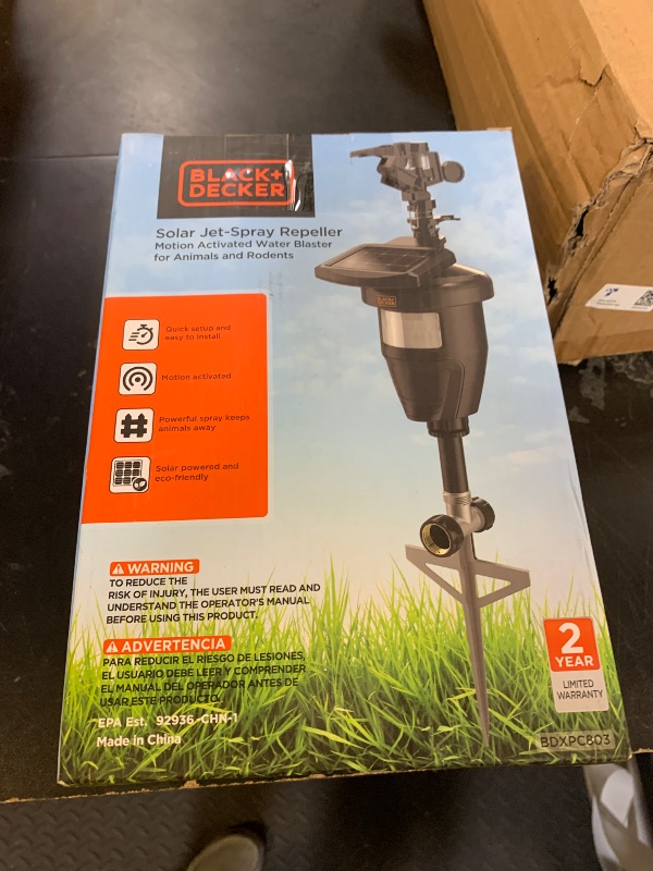 Photo 1 of Cat Repellent Outdoor- Squirrel Deterrent Solar- Dog Repellent- Raccoon Deterrent Solar Motion-Activated Water Blaster Jet Spray Scare Away Deer, Rabbits, Birds & Other Animals