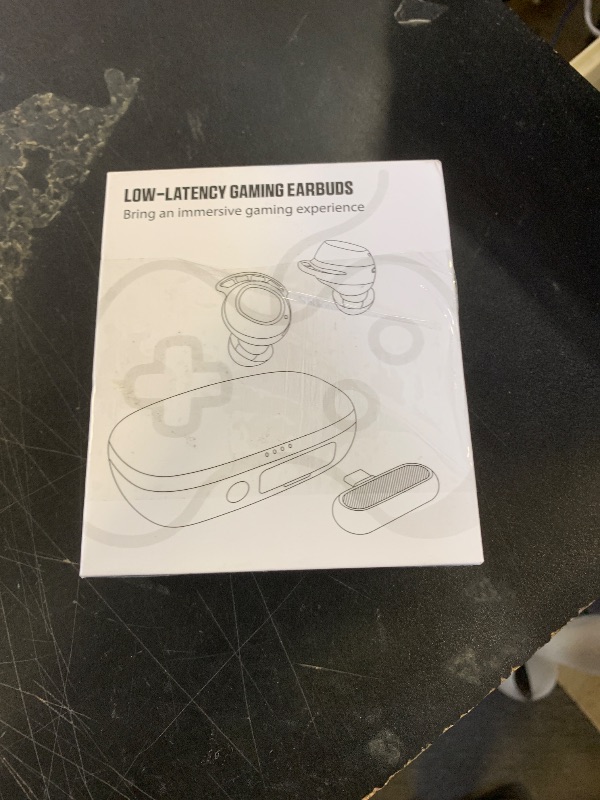 Photo 1 of IAMJOY Gaming Earbuds, 20ms Ultra-Low Latency Wireless Earbuds, 90H Playtime, 2.4GHz Dongle & Bluetooth, Noise-Canceling Mic, Compatible with Meta Quest 3/2, PS5/4, Switch, Steam Deck, PC