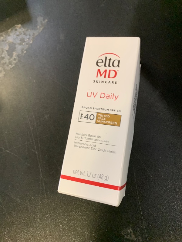 Photo 1 of EltaMD UV Daily Tinted SPF 40 Face Sunscreen Moisturizer with Zinc Oxide, Tinted Daily Face Moisturizer with SPF, Sunscreen for Dry Skin,1.7 oz Pump
