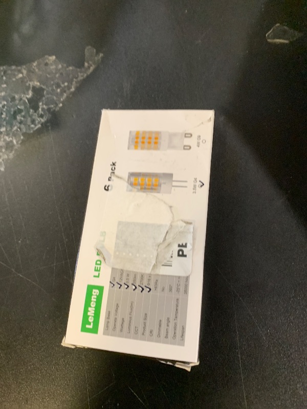 Photo 1 of LEMENG G4 LED Bulb 3.5W 2700K Warm White bi-pin T3 JC Type 12VAC/DC 20-35W Halogen Equivalent Non-dimmable for Outdoor Landscape Lighting Deck Stair Step Path Lights, Pack of 6