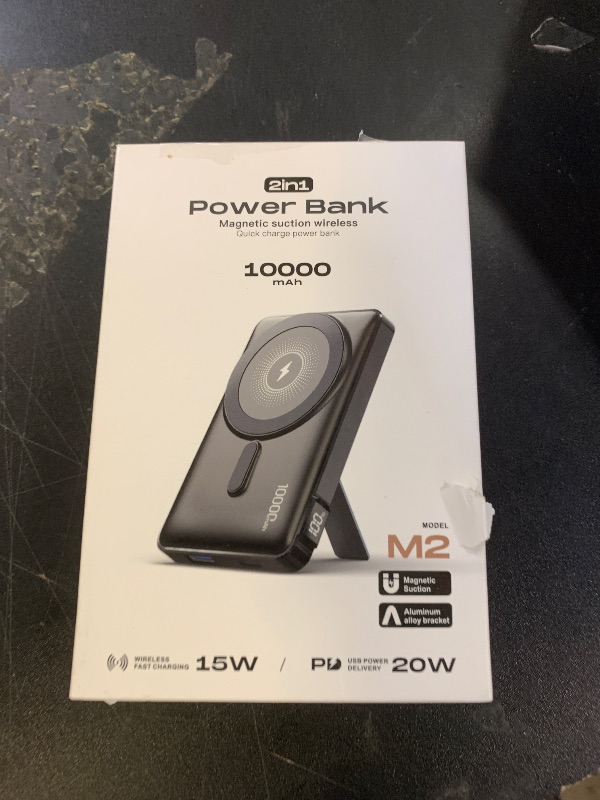 Photo 1 of 2025 Latest Magnetic Wireless Portable Charger Power Bank - 10000mAh Mag-Safe 22.5W PD Fast Max Charging with Built-in LED Display, Magnetic Battery Pack for iPhone 16/15/14/13/12/Pro/Mini/Pro Max