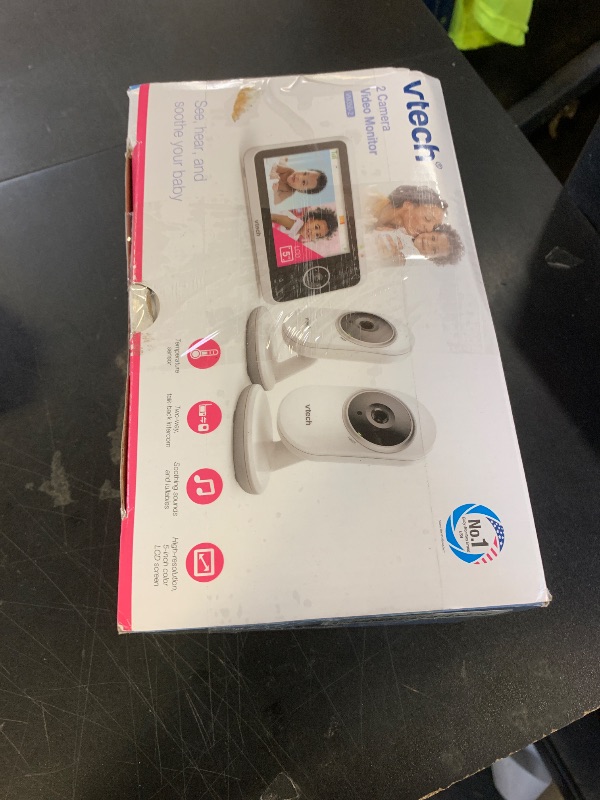 Photo 1 of VTech [Upgraded] VM350-2 Baby Monitor, 5" Screen,2 Cameras,1000ft Range, Night Vision, 2-Way Audio, Lullabies, Secure Transmission No WiFi
