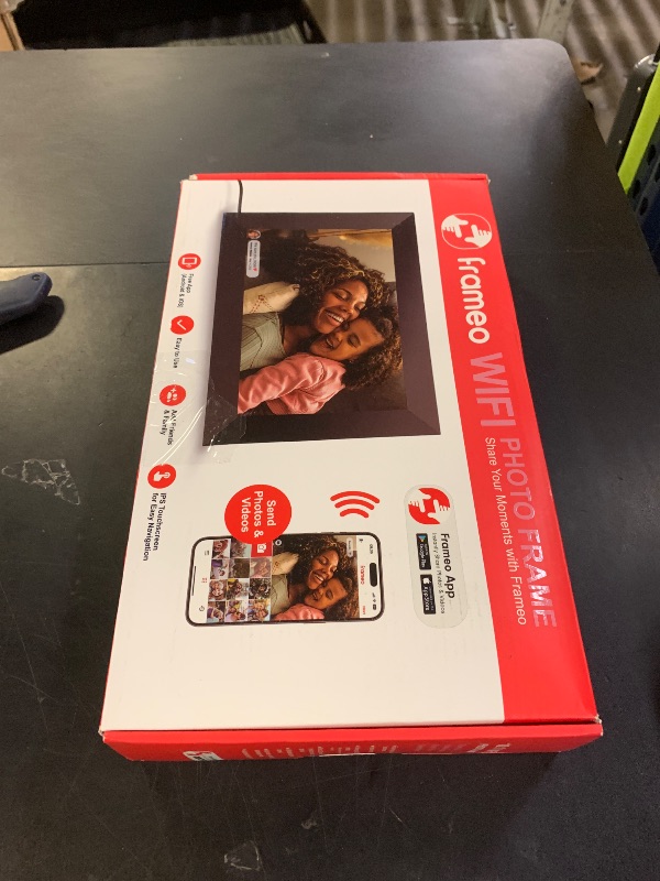 Photo 1 of Frameo 10.1 Inch WiFi Digital Picture Frame, 1280 X 800 HD Photo Frames, IPS Touch Screen Frames, 32GB Memory, Auto Rotate, Desk or Wall Mounted, Share Videos and Photos Anytime to Lovers and Family