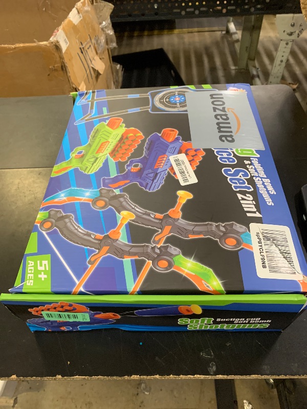 Photo 1 of SpringFlower 2 Bow and Arrow Sets with LED Light-up,2 Foam Dart Guns for Kids 5 6 7 8 9 10+ Years Old, Archery Set with Standing Target for Boys & Girl, for Kids