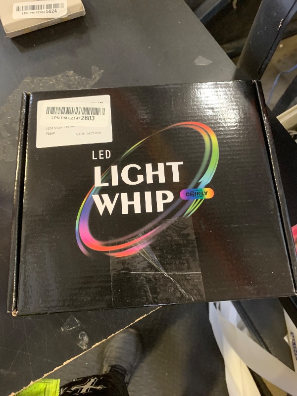 Photo 1 of CHINLY Fiber Optic Whip, LED Light Whip for Dancing, with 40 Color Effect Mode and 360°Swivel, Rave Accessories for Parties, Light Shows, EDM Music Festivals, Unique Gifts for Girlfriend,Girl,Wife