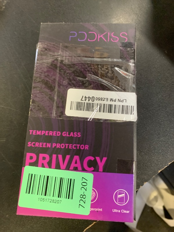 Photo 1 of PDDKISS Compatible for iPhone 16 Pro Privacy Screen Protector Tempered Glass 6.3 Inch, Purple Gradient Anti Spy Anti Blue Light HD Easy Installation