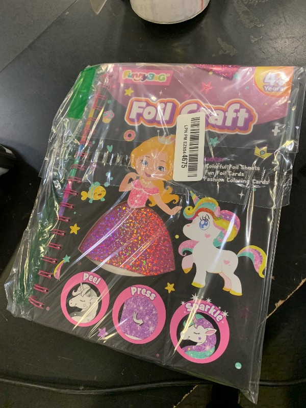 Photo 1 of FUNNYB&G Foil Art Craft Activity for Kids - Gift for Girls Crafts for Kids Fun Art Supplies DIY Creative Travel Toy, Birthday Gift Party Favor Toys for Girls Boys 4 5 6 7 8 9 Years Old(Princess)