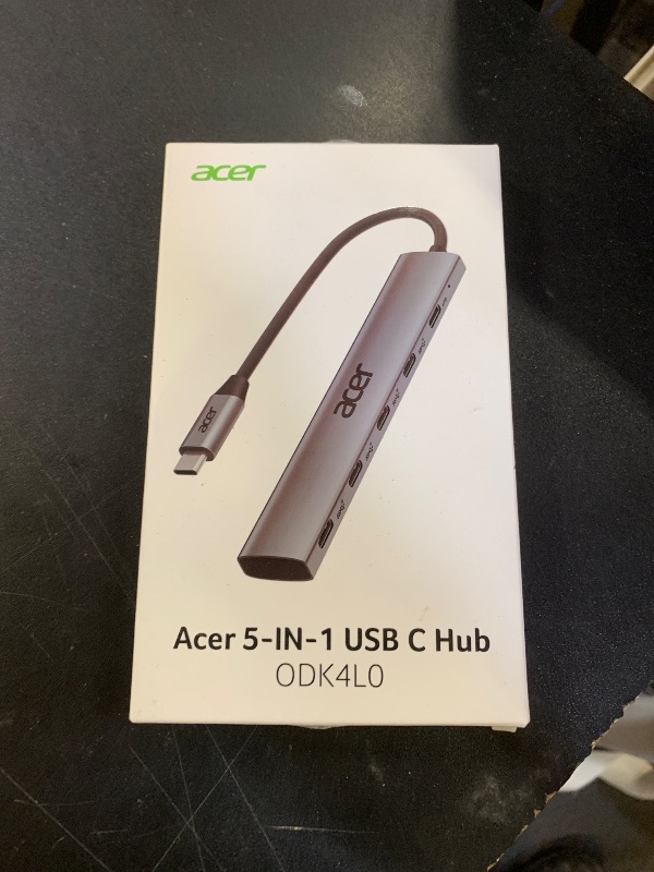 Photo 1 of Acer 10 Gbps USB C Hub, USBC Splitter with 4*USB C 3.2 and 100W PD Port, Fast Transfer Type-C Multiport Adapter Compatible with MacBook Pro/Air M2/M1, iPad, Surface Pro, XPS?No Video Output?