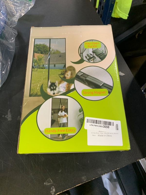 Photo 1 of Magnetic Screen Door - Fit for Door Size:36 x 82 Inch, Screen Itself Size:38"x83", Hands Free Mesh Partition,Heavy Duty Curtain Keeps Bugs Out, Frame Hook & Loop, Pet and Kid Friendly