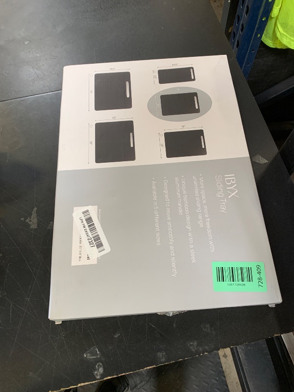 Photo 1 of Ibyx Elegant Sliding Tray for Your Coffee Maker & Heavy Kitchen Appliances - Sturdy, Slides Easily from Under The Cabinet (Black, 9.5”W x 14”D)