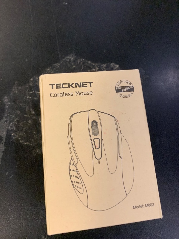 Photo 1 of TECKNET Wireless Mouse, 2.4G Ergonomic Optical Mouse, Computer Mouse for Laptop, PC, Computer, Chromebook, Notebook, 6 Buttons, 24 Months Battery Life, 2600 DPI, 5 Adjustment Levels, for Small Hand
