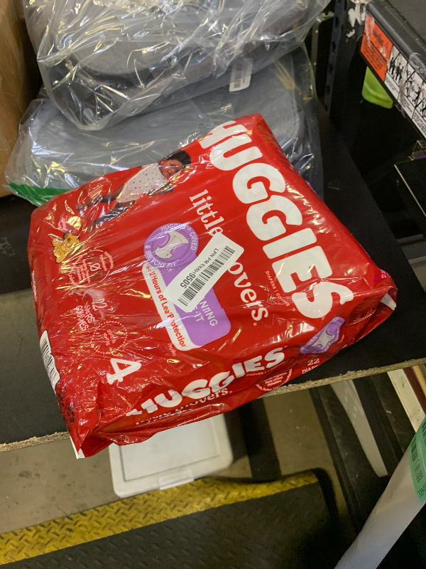 Photo 1 of Huggies Size 4 Diapers, Little Movers Baby Diapers, Size 4 (22-37 lbs), 22 Count, Packaging May Vary