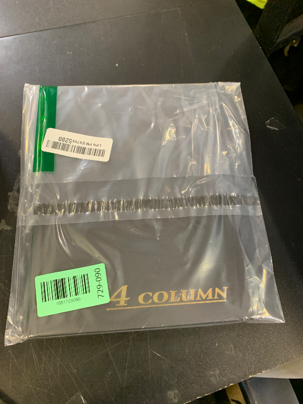 Photo 1 of Adams Account Book, 4-Column, Black Cloth Cover, 9.25 x 7 Inches, 80 Pages Per Book (ARB8004M)