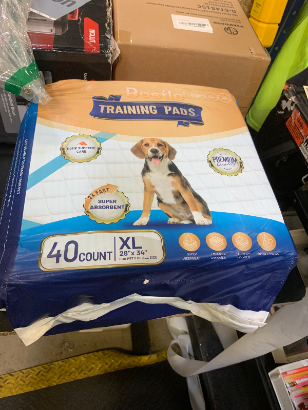 Photo 1 of BESTLE Extra Large Pet Training and Puppy Pads Pee Pads for Dogs 28"x34" -40 Count Super Absorbent & Leak-Proof