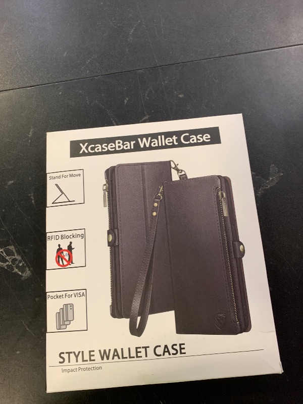 Photo 1 of XcaseBar for Samsung Galaxy Note 20 Wallet case with Zipper Credit Card Holder?RFID Blocking?, Flip Folio Book PU Leather Phone case Shockproof Cover Women Men for Samsung Note20 case Rose Gold