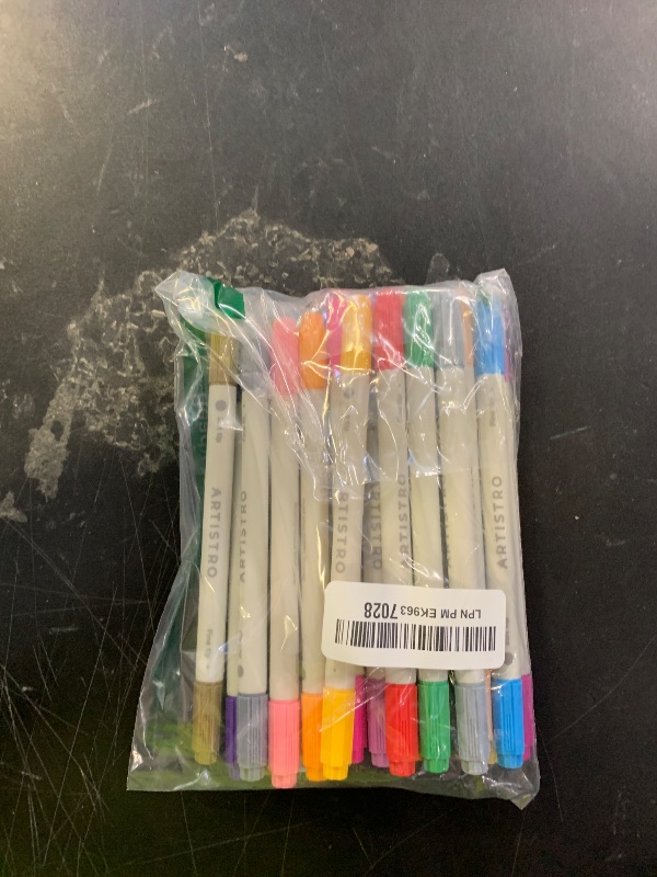Photo 1 of ARTISTRO Vibrant Acrylic Paint Markers for Rock, Fabric, Glass, Wood, Paper, Ceramic, Canvas & More - 24 Dual-Tip Paint Pens (Dot & Fine) - Quick Dry, Teacher Classrooms Must Have, Drawing Markers
