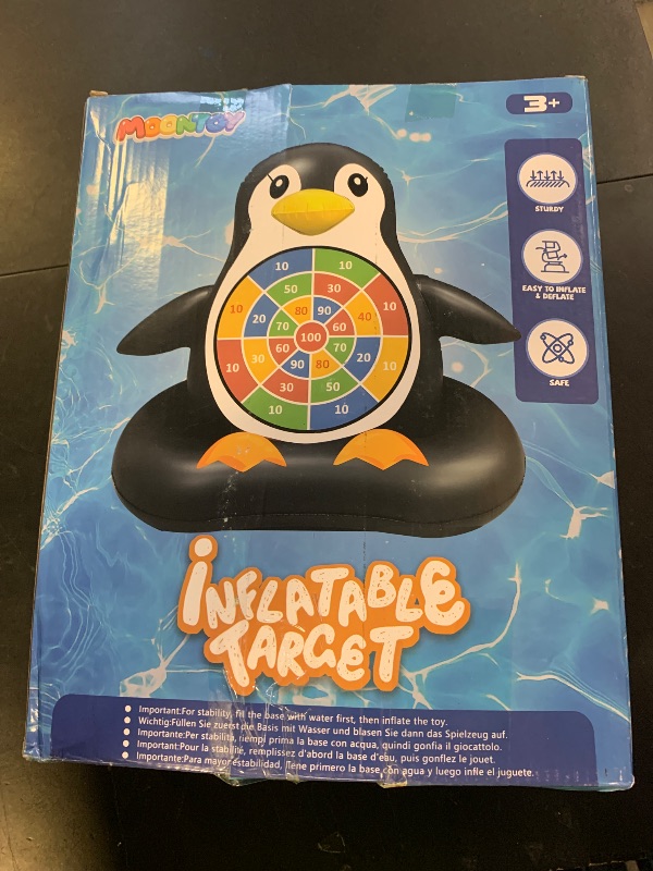 Photo 1 of MOONTOY Pool Toys for Kids, Inflatable Frog Dart Board Game, Pool Games for Beach & Backyard, Summer Water Toys for Boys Girls Ages 6-12, Teens & Adults (Pump Included)