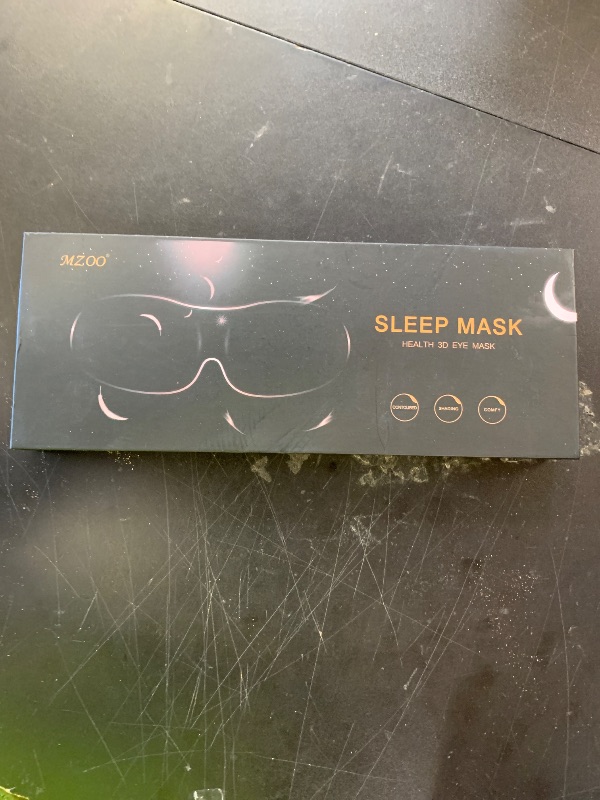 Photo 1 of MZOO Sleep Eye Mask for Side Sleeper Men Women, Zero Eye Pressure 3D Sleeping Mask, Light Blocking Patented Design Night Blindfold, Soft Eye Shade Cover for Travel, Grey
