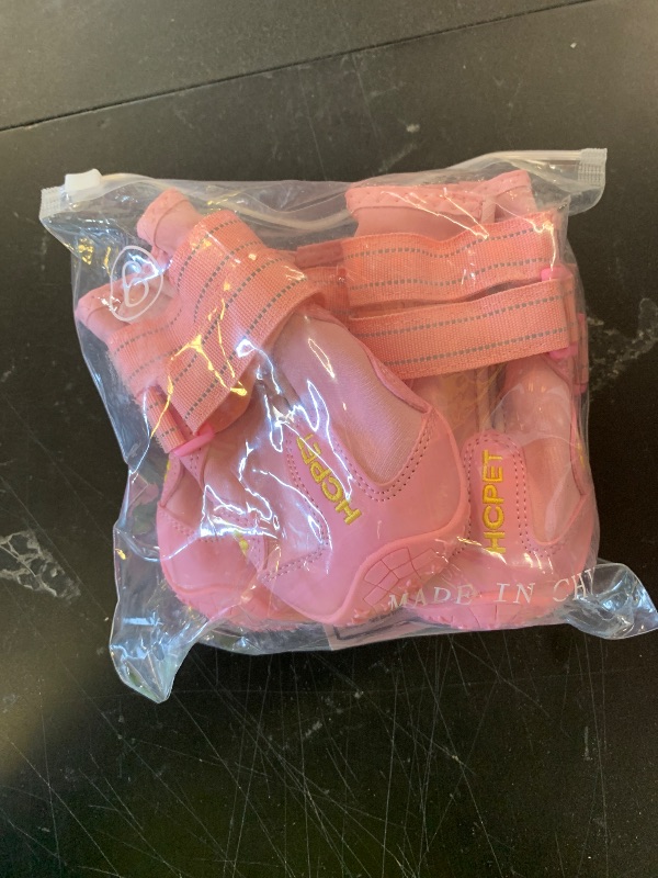 Photo 1 of Hcpet Dog Shoes, Dog Boots for Large Dogs, Breathable Dog Booties Paw Protector for Summer Hot Pavement, Winter Snowy Day, Outdoor Walking, Indoor Hardfloors Anti Slip Sole Pink Size 6