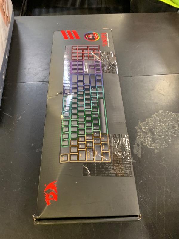 Photo 1 of Redragon Mechanical Gaming Keyboard Wired, 11 Programmable Backlit Modes, Hot-Swappable Red Switch, Anti-Ghosting, Double-Shot PBT Keycaps, Light Up Keyboard for PC Mac