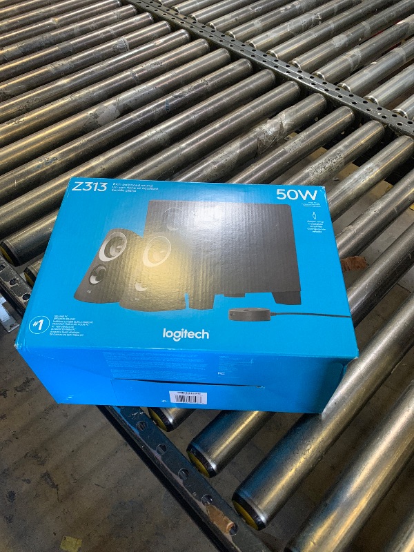 Photo 1 of Logitech Z313 2.1 Multimedia Speaker System with Subwoofer, Full Range Audio, 50 Watts Peak Power, Strong Bass, 3.5mm Inputs, PC/PS4/Xbox/TV/Smartphone/Tablet/Music Player - Black