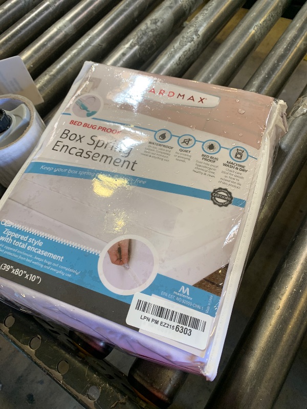 Photo 1 of Guardmax Premium Box Spring Cover - Twin XL Size Waterproof and Bed Bug Proof Zippered Box Spring Encasement - 6 Side Absorbent Boxspring Protects Against Bed Bugs, Dust Mites, Spills, and Stains.
