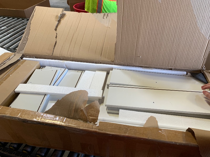 Photo 1 of Modern 6 Drawers Dresser Chests for Bedroom,TV Stand,47.2 Wide Chest of Drawers with Handle,Clothes Organizer,Large Storage Cabinet for Living Room,Hallway,with Anti-Tipping Device,Bright White