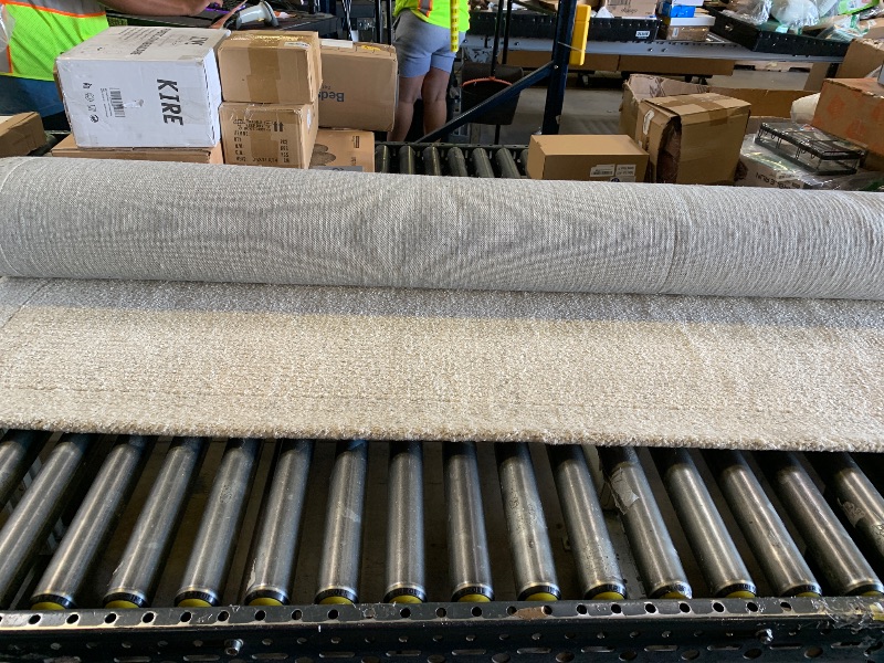 Photo 1 of Loloi Magnolia Home by Joanna Gaines Henley Collection HNY-01 Ivory/Smoke 7'-9" x 9'-9" Area Rug