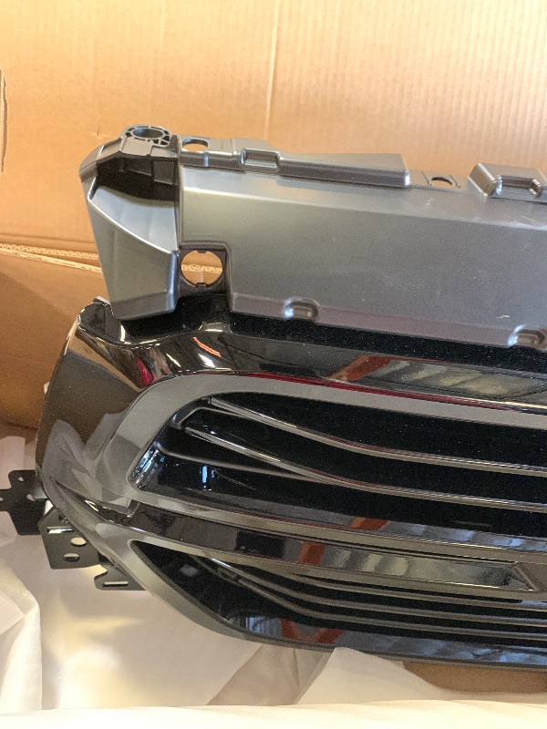 Photo 1 of VLINCAR Grille Set 8pcs Compatible with Dodge Ram 1500 2019 2020 2021 2022 Front Upper Bumper Grill + Mesh Cover Plate + Grille Base Back Bracket + Front Grille Trim Covers 68404864AD (Black)