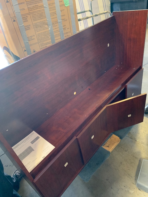 Photo 1 of Sauder Affirm 60" x 36" Hutch, Classic Cherry Finish